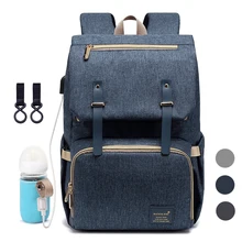 USB сумка для подгузников, рюкзак с USB сумкой для бутылок и 2 шт. крючками, модные сумки для кормления подгузников, дорожный рюкзак для подгузников, сумка для мам, детские сумки
