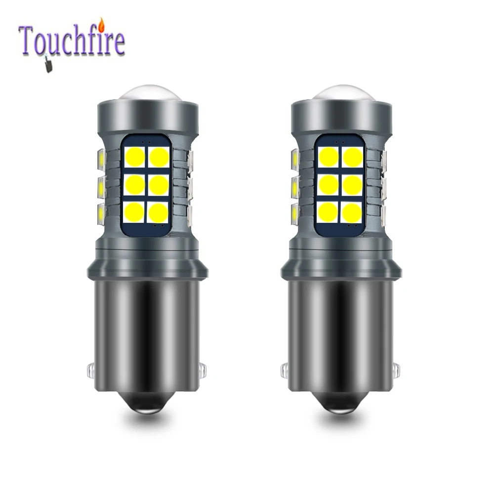 2Pcs 1156 BA15S P21W BAU15S PY21W BAY15D LED Canbus Bulb 1157 P21/5W R5W 7440 W21W 3030 27SMD Lamp Reverse DRL Auto Light 12V | Автомобили