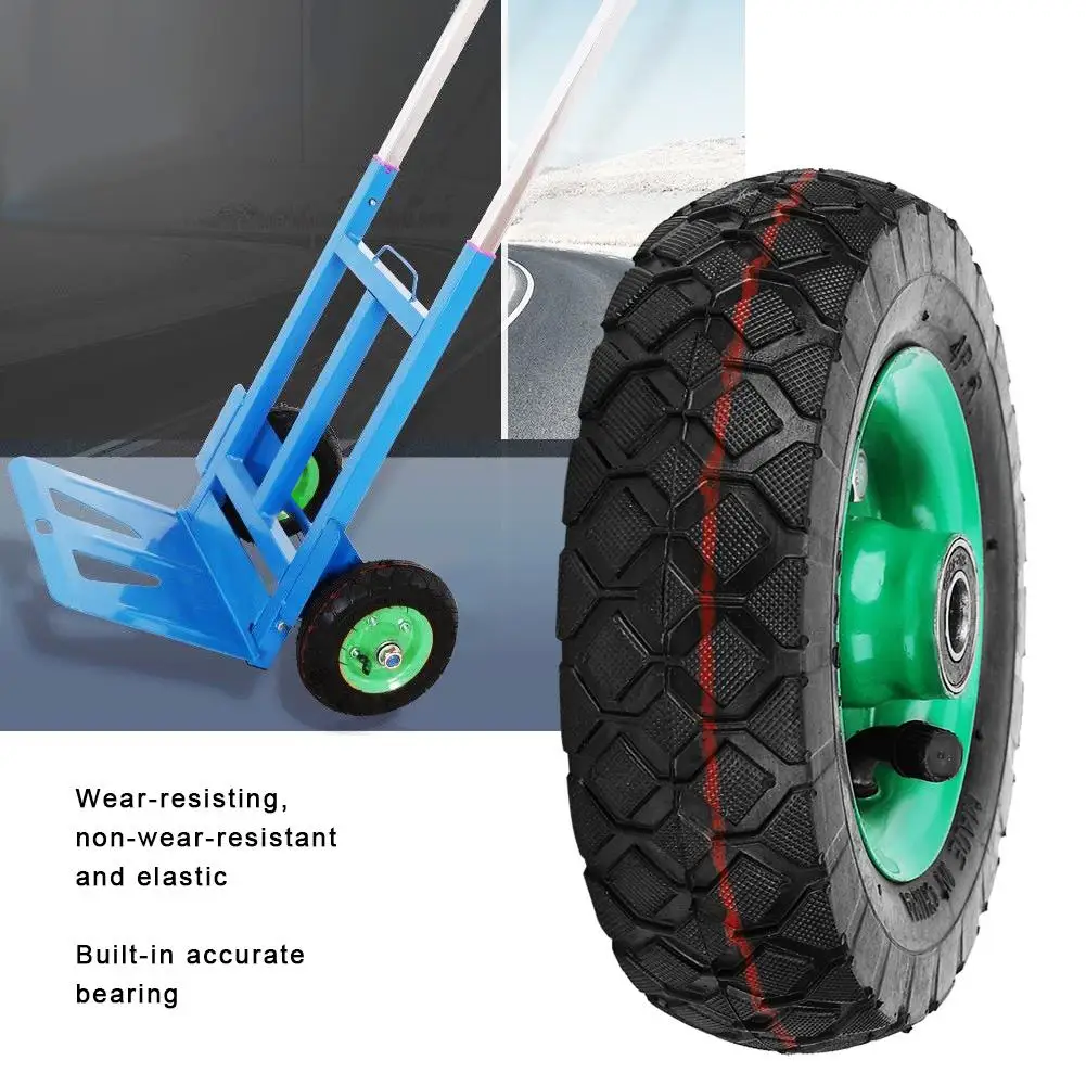 Inflatable Tire Wear-Resistant 6in Wheel Tyre 250kg 36psi wheels Tyre for Industrial Grade Cart Trolley