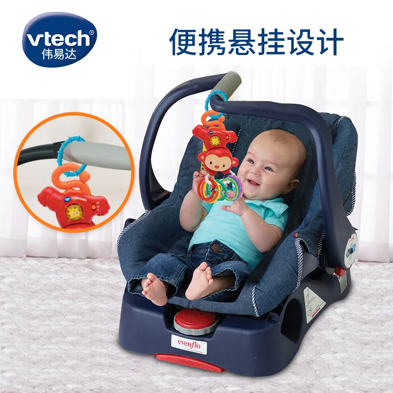 VTech Vtech Маленькая обезьяна Радужный воротник младенец образовательный просвещение игрушка Детская Музыкальная погремушка автомобиль висячая