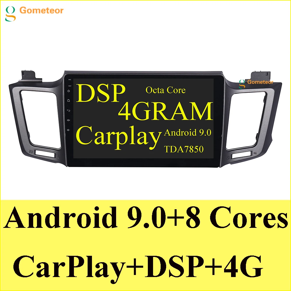 Cheap Android 9.0 Car dvd player For Toyota RAV4 2014 2015 2016 2017 with wifi RDS+Octa Core+Carplay+Digital Signal Processing+4GRAM 0