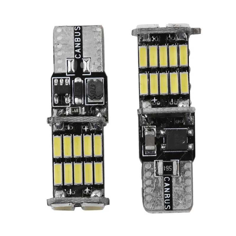 

2PCS Universal T10 W5W 4014 26SMD LED Car Canbus Reverse Light Car Interior Light 12V 7000K Dome Signal Lamp Auto Accessories