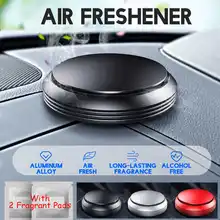 Автомобильный освежитель воздуха парфюм аромат автоматический Ароматический диффузор ароматерапия твердый воздушный выход приборной панели держатель ароматизатора+ 2 ароматных подушечки