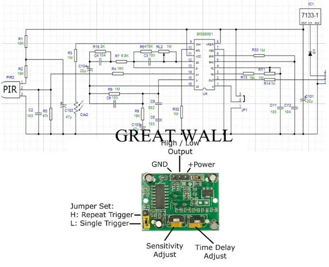 Módulos De Sensor PIR HC-SR501 - Paquete De 10 Piezas, Detección De Movimiento Por Infrarrojos Para Proyectos Electrónicos