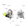 Mini Electric Belt Sander DIY Polishing Grinding Machine Fixed Angle Sharpening Machine Blade Desktop Cutter Edges Power Tool 4