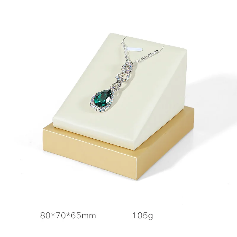 Pendant seat DIGU бежевый pu кожаный ювелирный нефритовый дисплей реквизит оконная подвеска кольцо стойка для ювелирных изделий - Цвет: Pendant seat