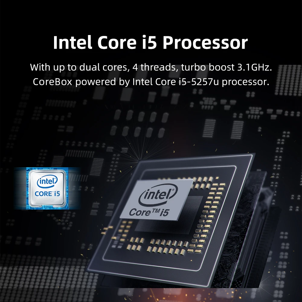 Chuwi Corebox Windows 10 Pc Gamer Intel Core I5 4k Decoding 8gb Ram 256gb Ssd Desktop Computer 2 4g 5g Wifi 2 Hd Mini Pc Aliexpress