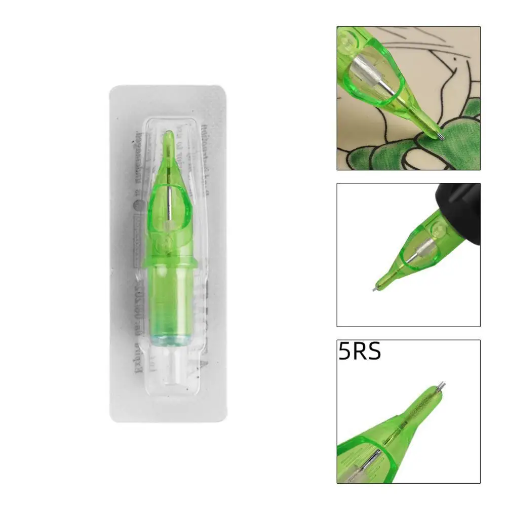 10 шт. картридж для татуировки Иглы одноразовые полуперманентные иглы бровей 5RS