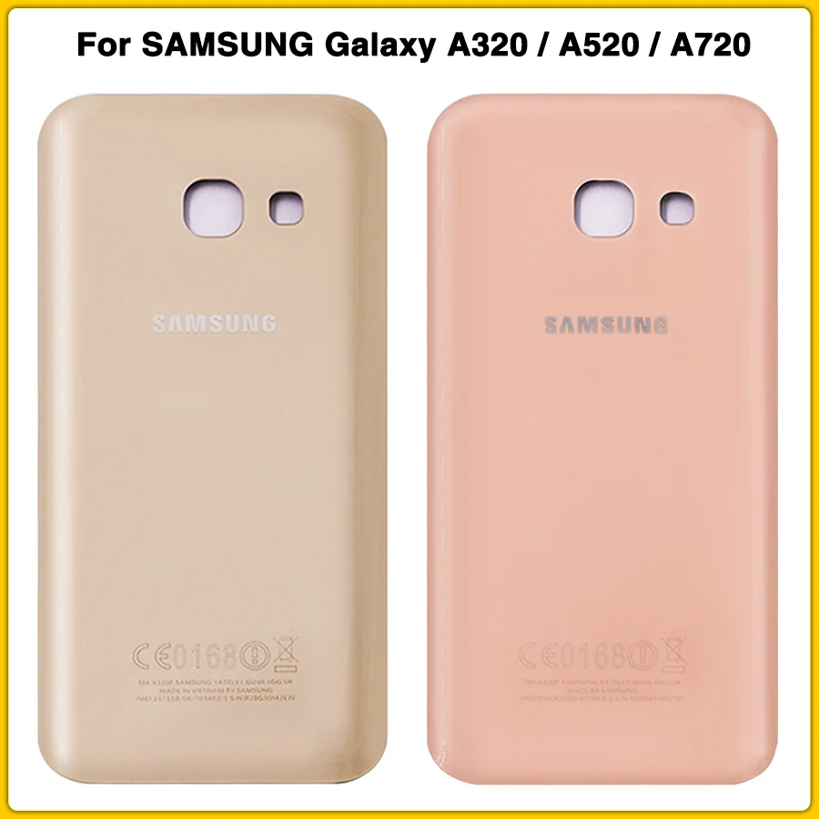 10 шт. чехол на заднюю панель для SAMSUNG Galaxy A3 A5 A7 A320 A520 A720 задняя крышка на батарейках задняя крышка+ клей
