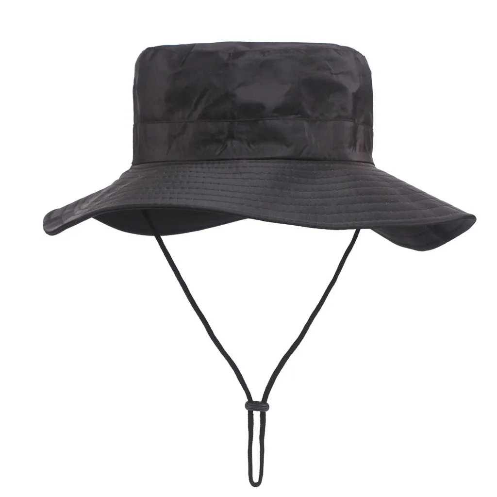 

Men Sun Hat Fishing Hunting Bucket Hat Cap Summer Outdoor Boonie Hat Sun UV Protection Long Large Wide Brim Hiking Beach Cap @20