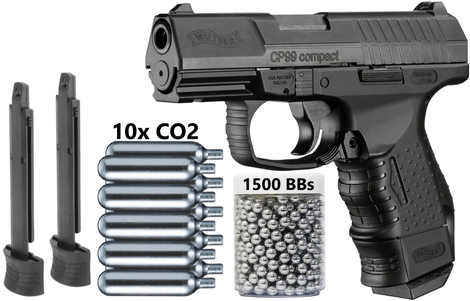 Металлический Настенный знак Umarex Walther CP99 Compact - Blowback CO2 .177 Cal BB Gun-345 FPS | Дом и сад