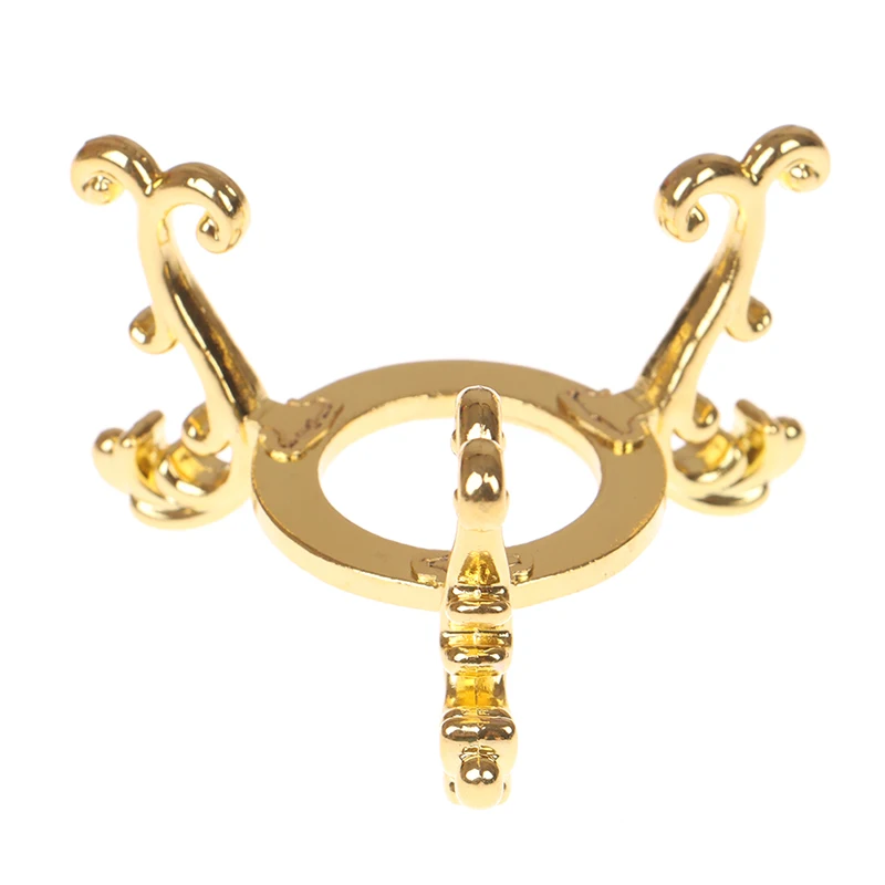 European Style Metal Gold-plated Display Gemstone Egg Support Base Crystal Ball Stand Office Ornament
