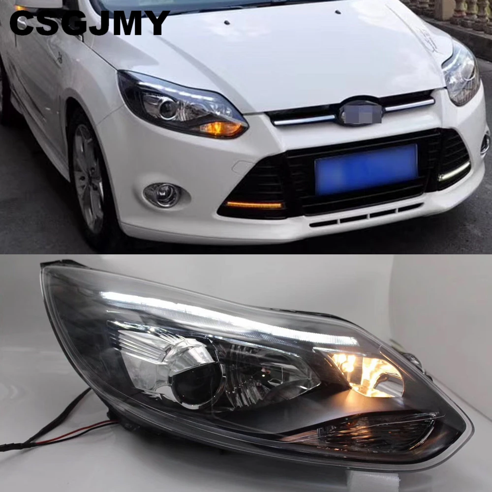 Top Car Styling for Ford Focus 3 LED Headlight 2012 2013 2014 for focus ST Style LED DRL H7 Hid Option Angel Eye Bi Xenon Beam 0 Top Car Styling for Ford Focus 3 LED Headlight 2012 2013 2014 for focus ST Style LED DRL H7 Hid Option Angel Eye Bi Xenon Beam 0