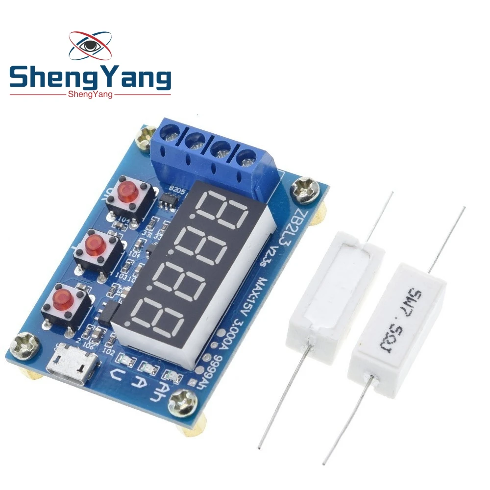 

ZB2L3 Li-ion Lithium Lead-acid Battery Capacity Meter Discharge Tester Analyzer