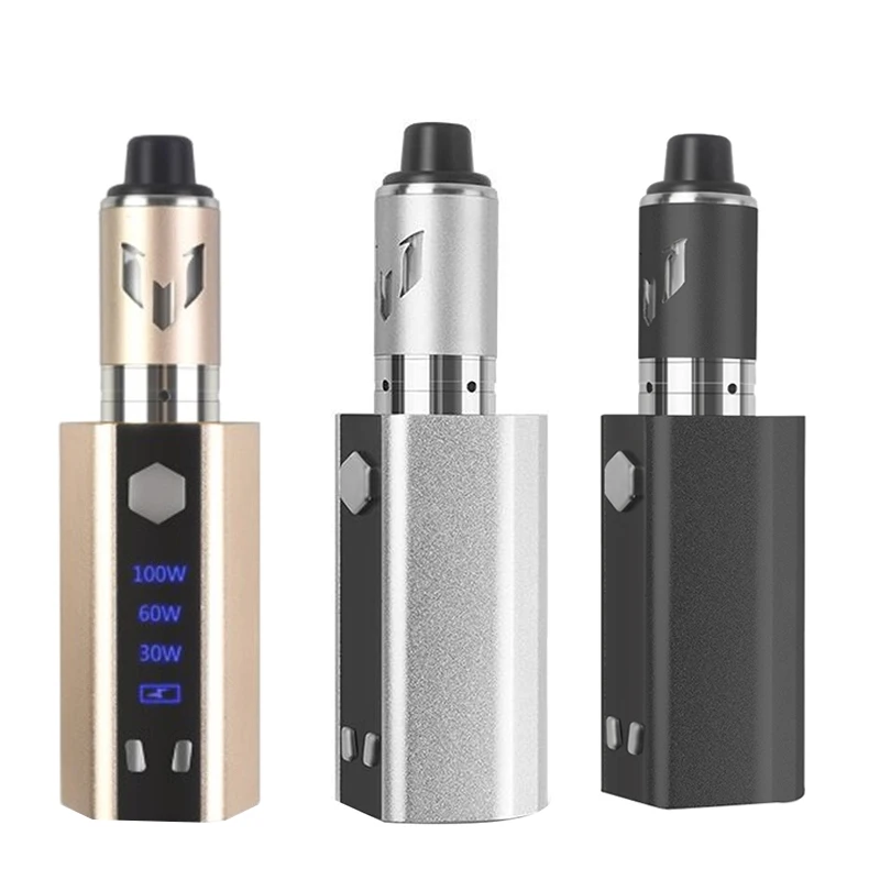 Горячая XD-100W, электронная сигарета, мод, набор, испаритель, светодиодный экран, электронная сигарета, вейп ручка, набор, испаритель пара, 3,5 мл, Атомайзер
