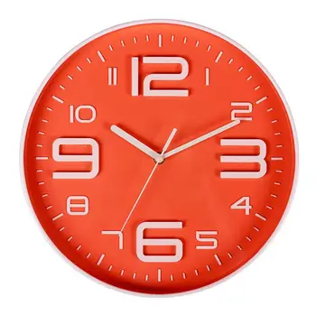 

Indoor Big 3D Number Silent Wall Clock Quiet Movement Wall Clocks Battery Operated 10 Inch