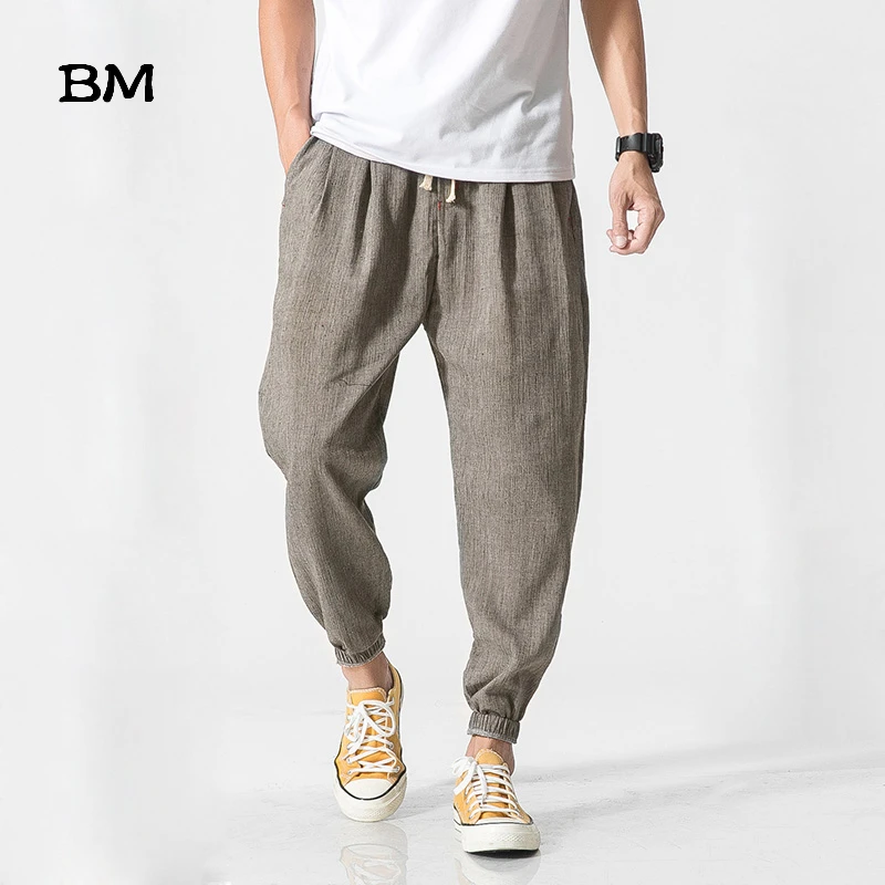 Trousers Jogger-Pants Harajuku Chinese-Traditional Male Fitness Casual Men