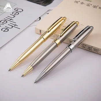 

Luxury metal rotating ballpoint pen Creative gift advertising pen