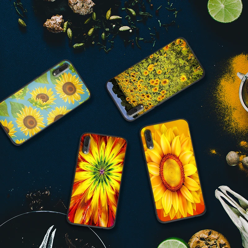 Для huawei P10 P20 2019 P8 P9 Mini P30 LITE P Smart Z 2018 Pro Чехол летняя Маргаритка Подсолнух цветочные