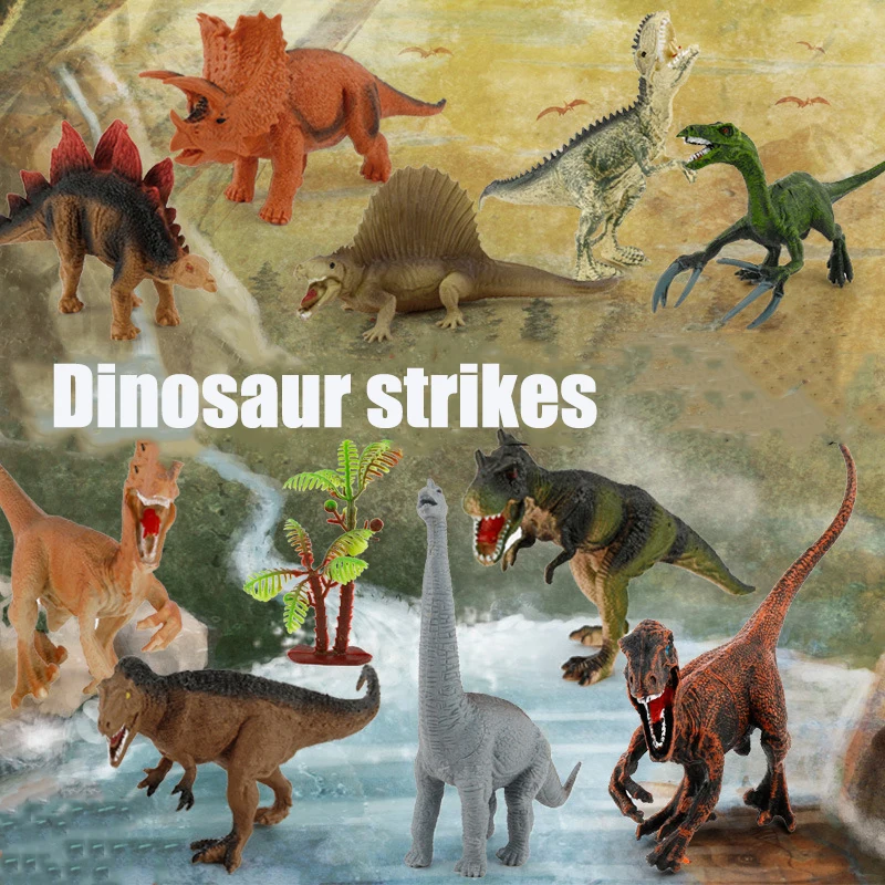 

Big Size Jurassic World Park Dinosaur Toy Simulation model action Dinosaur Triceratops Tyrannosaurus Rex toys for children Gift