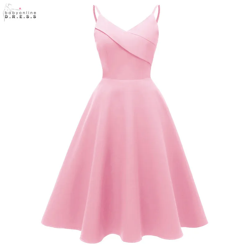 

Simple Solid Short Cocktail Dresses V-neck A-line New Arrival Party Dresses Backless Draped Vestidos Coctel Robe de Cocktail