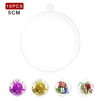 

Tree Ball Christmas Balls ALL SIZES Transparent Bauble 5cm/8cm/10cm 10PCS