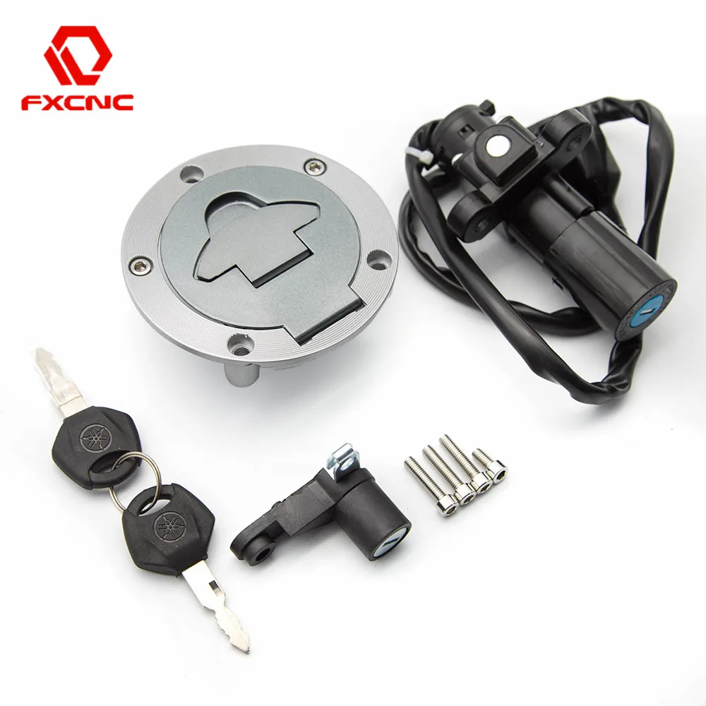 Motorcycle Ignition Switch Ignitions Fuel Gas Cap Cover Seat Lock Key