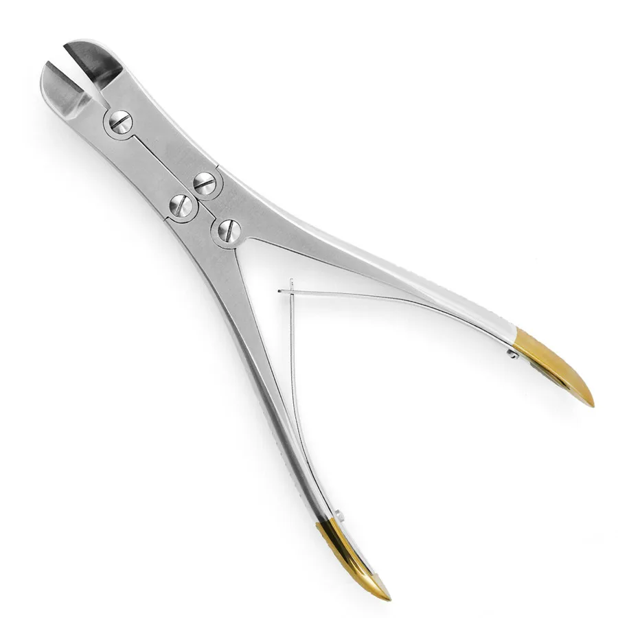 

TC Vital Wire Cutter side double action dental orthodontic pliers angled 13.5cm