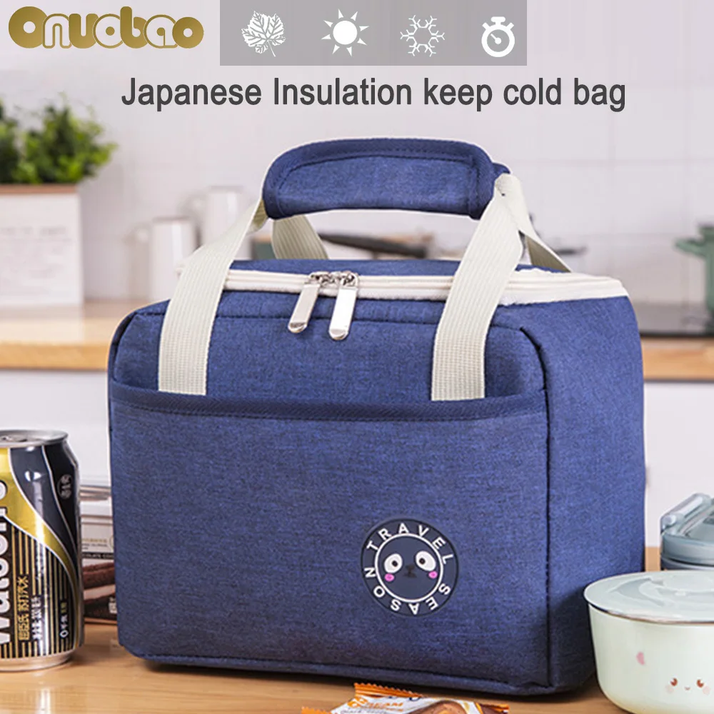 

[Onuobao] Student Insulation Lunch Bag Refrigerated Tote Bento Bags Summer Ice Bag Outdoor Portable Aluminum Foil Picnic Bag