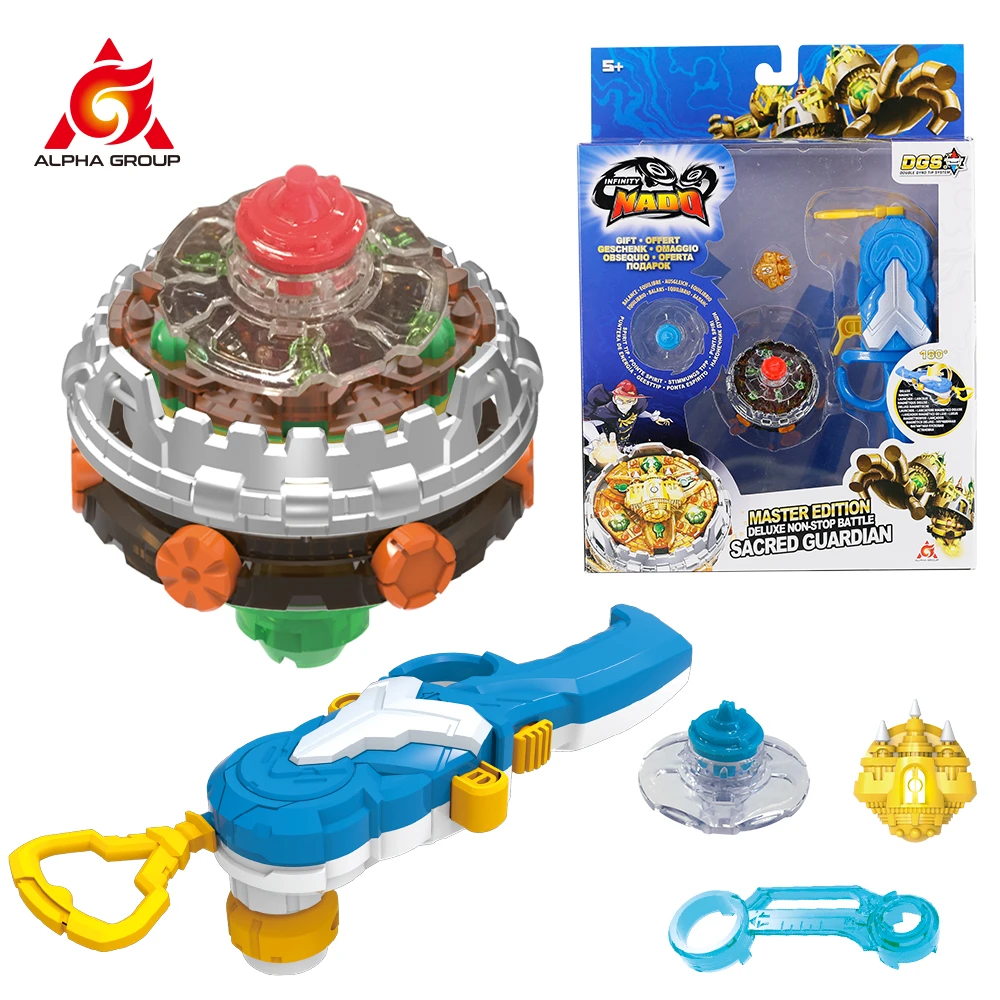 New Infinity Nado V Gyro Toy Metal Non Stop Battle Spinning Top with One-button