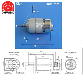 

775 DC Motor 12V 24V 4500rpm 5500rpm 12000RPM Ball Bearing Large Torque High Power Low Noise Hot Sale Electronic Component Motor