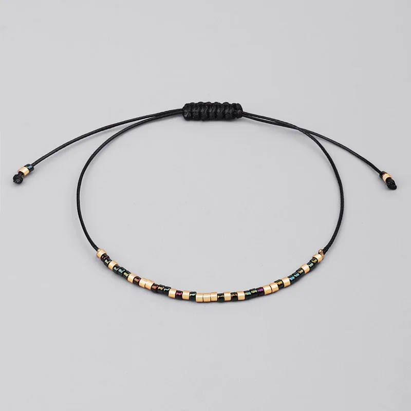 Natural MIYUKI Rice Beads Tibetan Stone Beads Stretch Bracelet For Men Women Yoga Chakra Crystal Bead Bracelets