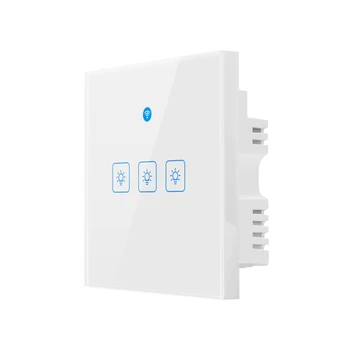

1/2/3Gangs 86 Model Touch Wall Switch eWelink WIFi Smart Home Single Fire Wire Light Switch Alexa Google Home Voice Control