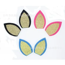 Мерцающая пудра кошачьи ушки вечерние аксессуары, ленты для волос Детские аксессуары для волос Единорог ухо мультфильм ухо