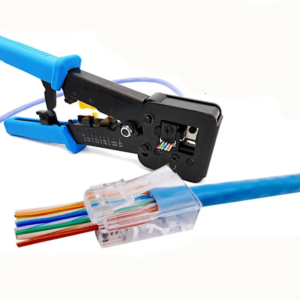 Ручной сетевой инструмент плоскогубцы 6 P/8 P RJ45 обжимной инструмент для кабелей зачистки Зажимные клещи Щипцы Зажим клипер Многофункциональный комплект