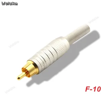 

RCA-plug 6.5mm cable access caliber AC plug C F-10 audio and video connector Insulators PTFE PVC Insulated casing CD50 W05