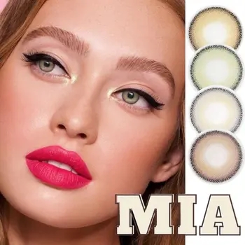 

Yearly Contact Lenses For Eyes Color Non Prescription Mia Series Cosmetics Soft Lens 2pcs/pair Lentes De Contacto Bio-essence