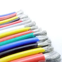 Силиконовый резиновый провод супер мягкий 30 28 26 24 22 20 18 16 14 12 AWG Экстра гибкий изолированный медный высокотемпературный электронный кабель