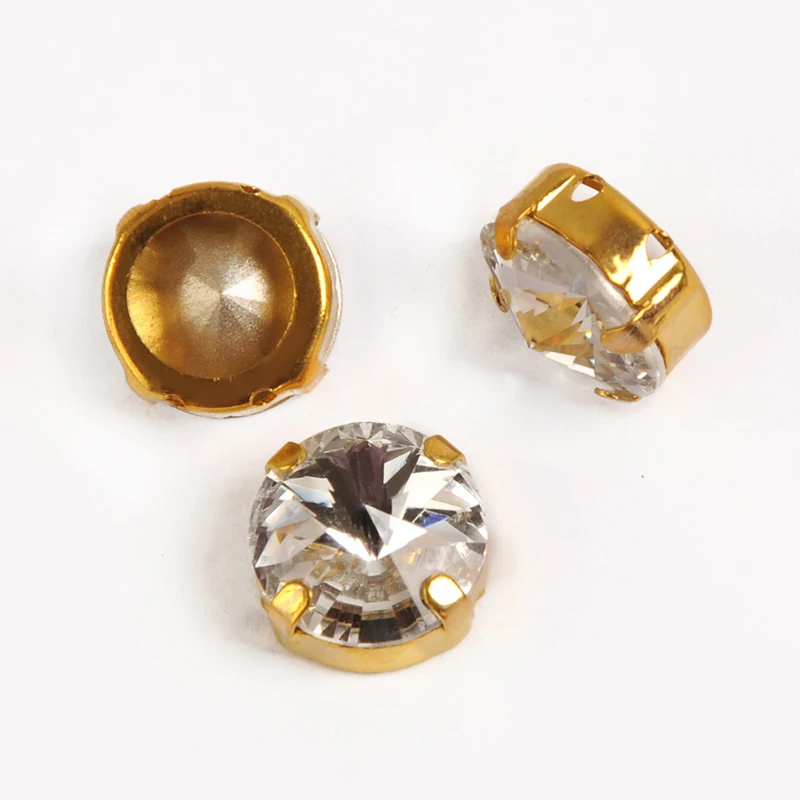 Yanruo 1122 все размеры кристально чистые модные Rivoli Камни и кристаллы Strass Точка назад пришитые Стразы для шитья поделок своими руками