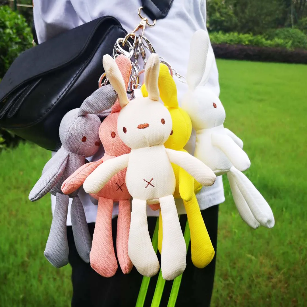 

Suede Xuyuan Rabbit Key Bouquet Rabbit Corn tu doll Valentine's Day Package Keychain mao rong tu with Souvenir