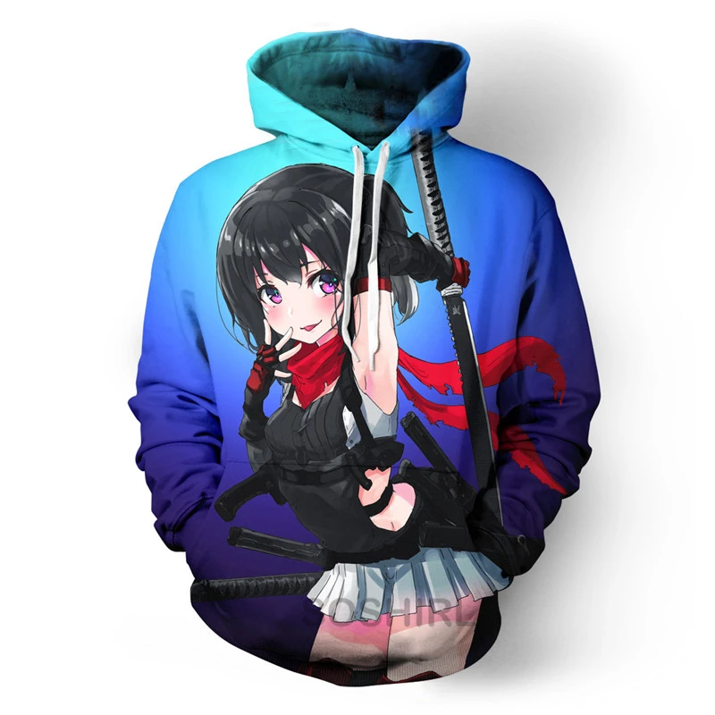manga girl hoodie