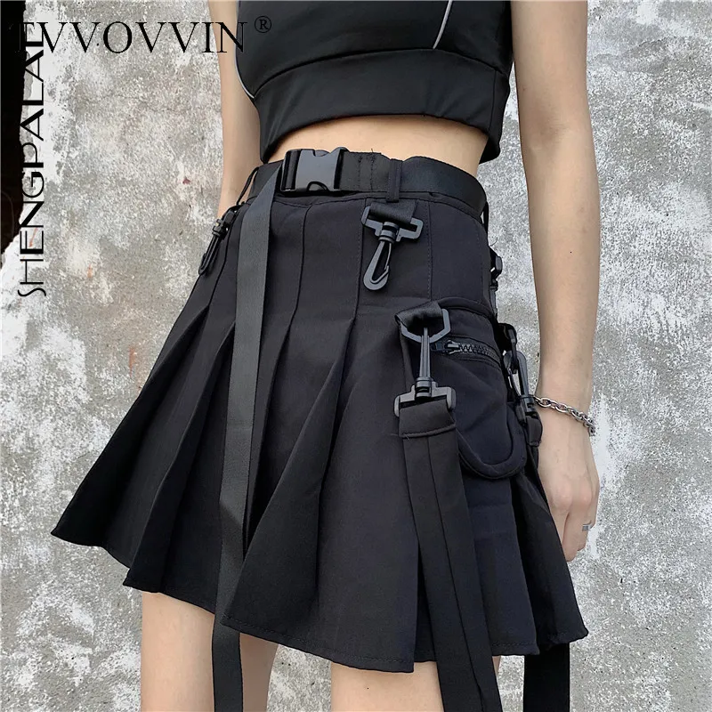 TVVOVVIN, Новинка лета весны, Япония, Корея, стиль, выше колена, мини, пэтчворк, с поясом, темперамент, Женская плиссированная юбка X199