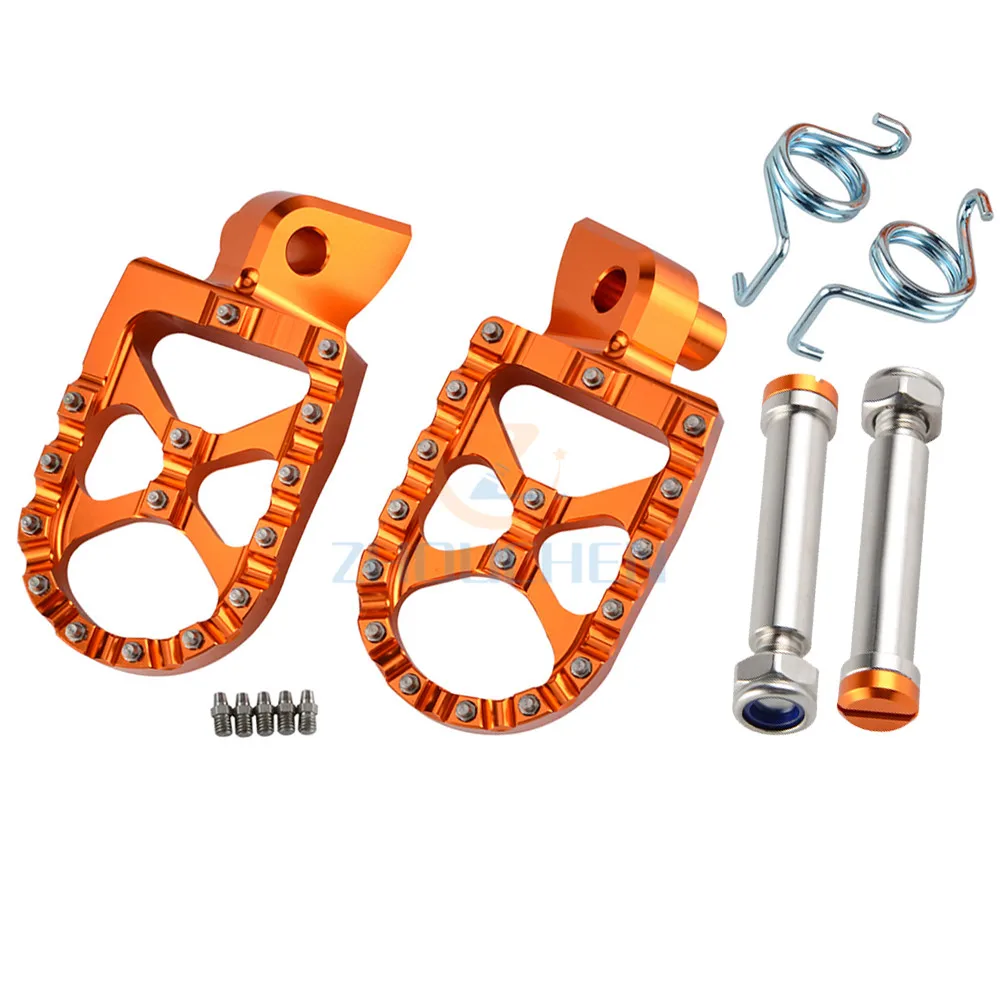 Подножка мотоцикла подножек подножки для Yamaha YZ 65 85 125 250 125X 250X 250FX 450FX WR 250F 450F YZF WRF 250 450 2001 - Цвет: Set Orange