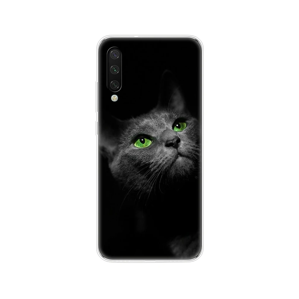 xiaomi leather case silicone Cover For Xiaomi MI A3 Case Full Protection Soft tpu Back Cover Phone Cases For Xiomi MI A3 bumper Coque cat flower xiaomi leather case cover Cases For Xiaomi