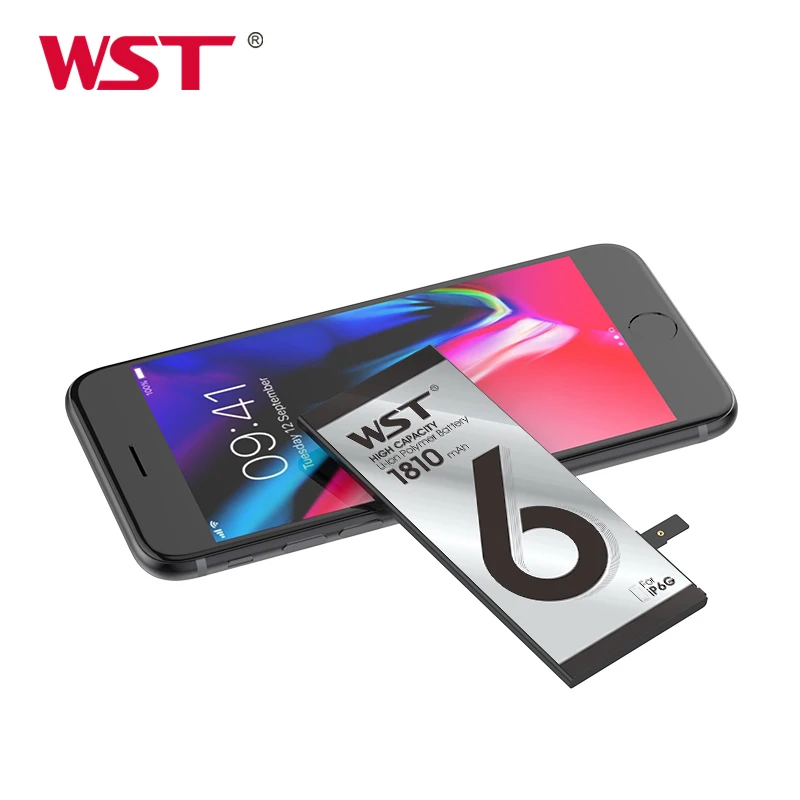 WST,, 0 циклов, батарея для iPhone 6, реальная емкость, 1810 мА/ч, для iPhone 6, батареи с бесплатным набором инструментов и розничной упаковкой