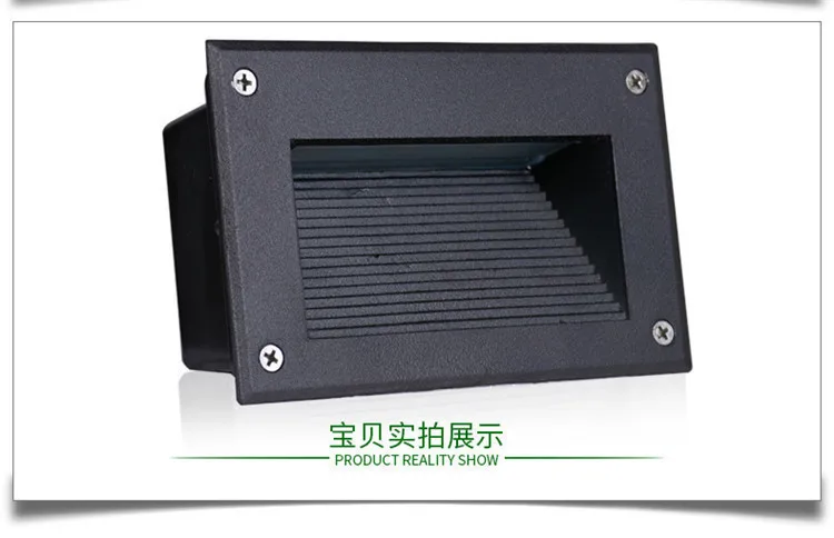 Subterrânea de Iluminação Led ao ar Luz da Parede da Escada de Luz à Prova Passo Livre Água Incorporado Lâmpada Deck Ribalta 85-265v Ip67 Quente Branco d' 8 Lâmpadas subterrâneas