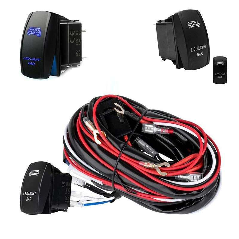 12V/40A Противотуманные фары Дневные Фары Светильник жгут проводов на