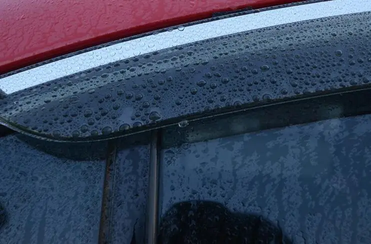 Для VOLVO XC90 2010 2011 2012 2013 Пластик внешний козырек вентиляционные шторы окна Защита от солнца Дождь гвардии отражающая 4 шт