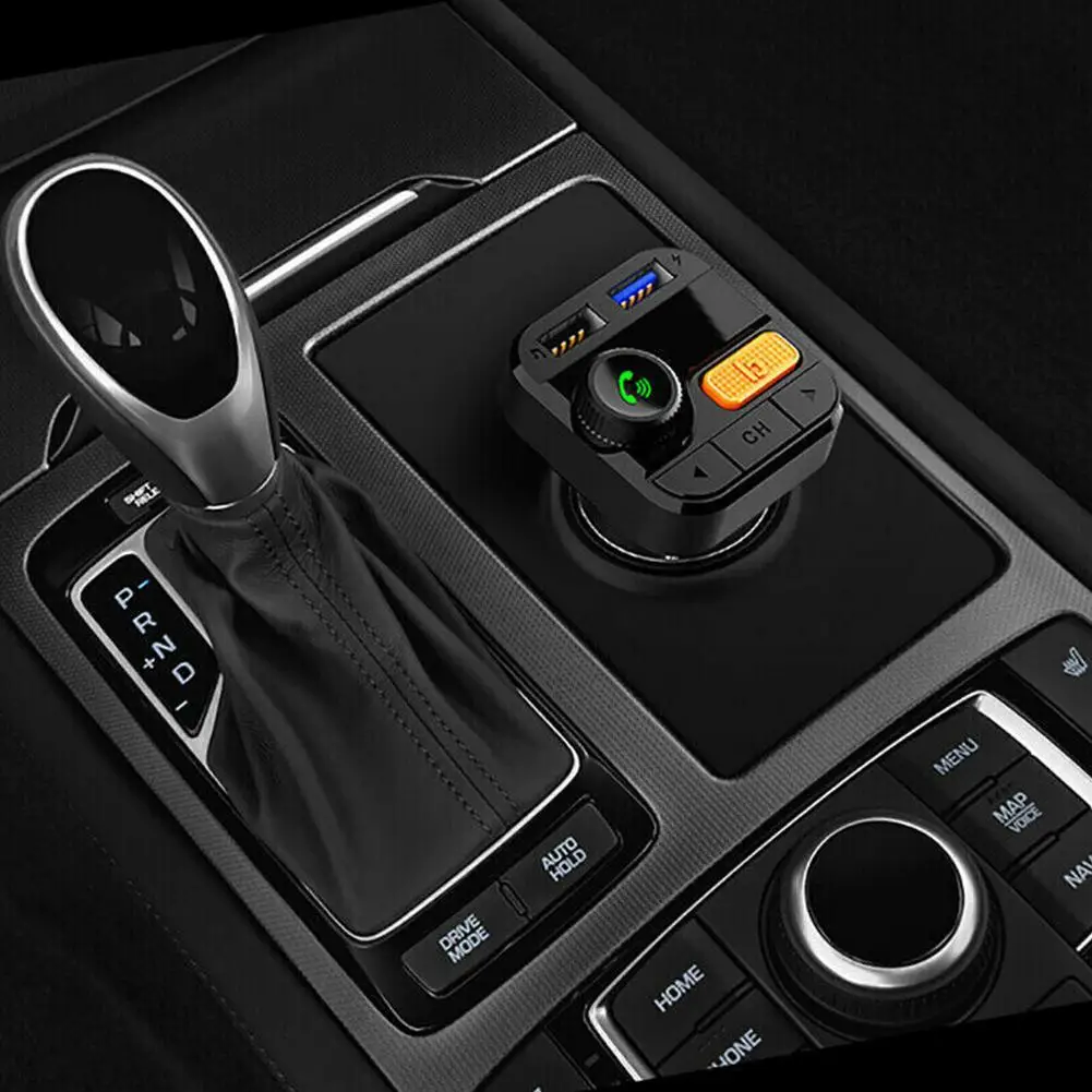 Беспроводной Bluetooth USB автомобильный комплект fm-передатчик MP3-плеер Handsfree Bluetooth fm-передатчик Duall USB зарядное устройство
