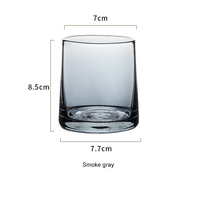 Dazzle Colorful Glass Wine Cup Transparent Glass Coffee Cup Milk Whiskey Tea Beer Steins Cup for Club Bar Drinkware - Цвет: T4
